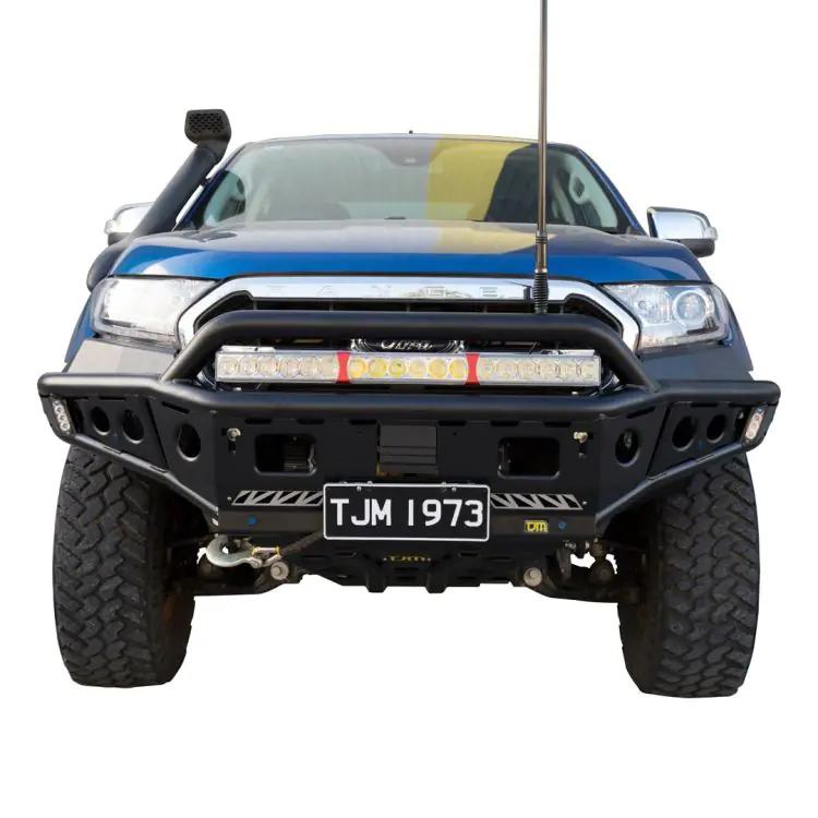 TJM Chaser Bull Bar Black Steel To Suit Ford Everest UAII 3.2DT TJM 4X4