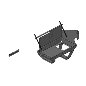 TJM BATTERY FRAME STEEL SAT BLACK