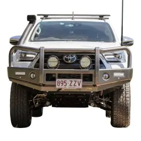 TJM OUTBACK BULL BAR BLACK STEEL