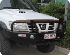 TJM OUTBACK BULL BAR BLACK STEEL