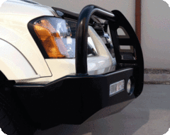 TJM OUTBACK BULL BAR BLACK STEEL