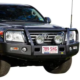 TJM OUTBACK BULL BAR BLACK STEEL