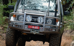 TJM OUTBACK BULL BAR BLACK STEEL