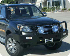 TJM TRADESMAN BULL BAR BLACK STEEL