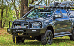 TJM TRADESMAN BULL BAR BLACK STEEL