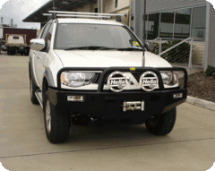TJM TRADESMAN BULL BAR BLACK STEEL