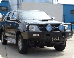 TJM TRADESMAN BULL BAR BLACK STEEL