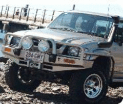 TJM BULL BAR T15 BLACK STEEL