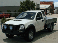 TJM TRADESMAN BULL BAR BLACK STEEL