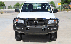 TJM TRADESMAN BULL BAR BLACK STEEL