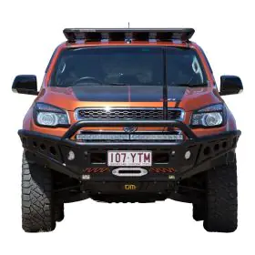 TJM CHASER BULL BAR BLACK STEEL