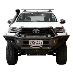 TJM CHASER BULL BAR BLACK STEEL