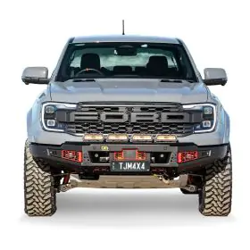 TJM VENTURER BULL BAR BLACK STEEL