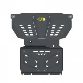 TJM UNDERBODY GUARD FRONT & SUMP STEEL BLACK