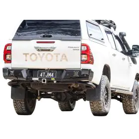 TJM REAR PROTECTION STEP TOWBAR BLACK STEEL