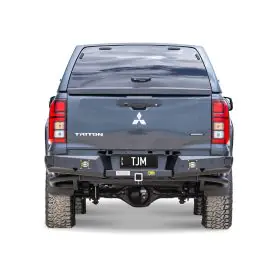 TJM REAR PROTECTION STEP TOWBAR BLACK STEEL