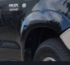 FLARE FRONT STANDARD FIBREGLASS BLACK PAIR