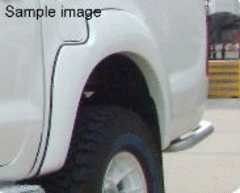 FLARE FRONT DELUXE FIBREGLASS BLACK PAIR