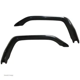 FLARE FRONT DELUXE FIBREGLASS BLACK PAIR
