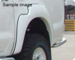 FLARE REAR DELUXE FIBREGLASS BLACK PAIR