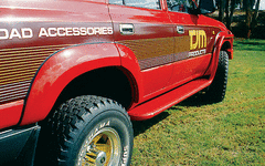 FLARE REAR DELUXE FIBREGLASS BLACK PAIR