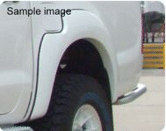 FLARE FRONT DELUXE FIBREGLASS WHITE PAIR