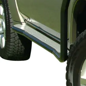 TJM SIDE STEPS MODULAR STEEL SAT BLACK 50MM