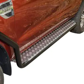 TJM SIDE STEPS MODULAR STEEL SAT BLACK 63MM