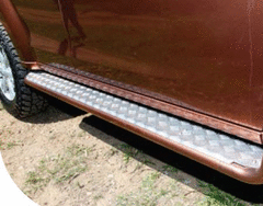 TJM SIDE STEPS MODULAR STEEL SAT BLACK 50MM