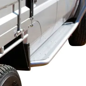 TJM SIDE STEPS MODULAR STEEL SAT BLACK 63MM