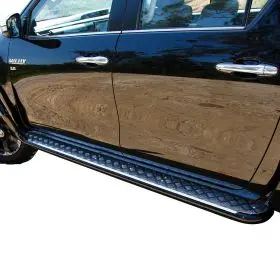 TJM SIDE STEPS MODULAR STEEL SAT BLACK 63MM