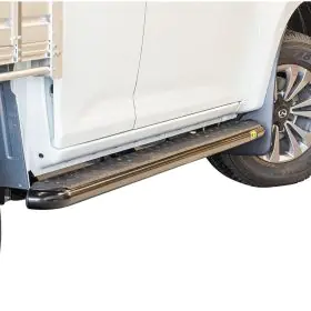 TJM SIDE STEPS MODULAR STEEL SAT BLACK 63MM