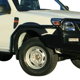 TJM SIDE BAR MODULAR STEEL SAT BLACK 50MM