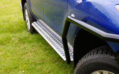 TJM SIDE BAR MODULAR STEEL SAT BLACK 50MM