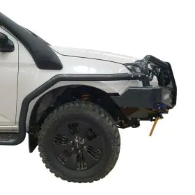 TJM SIDE BAR MODULAR STEEL SAT BLACK 63MM