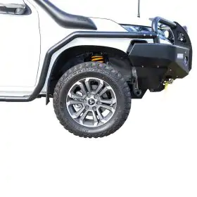 TJM SIDE BAR MODULAR STEEL SAT BLACK 63MM