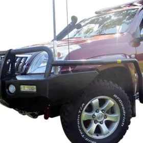 TJM SIDE BAR MODULAR STEEL SAT BLACK 50MM