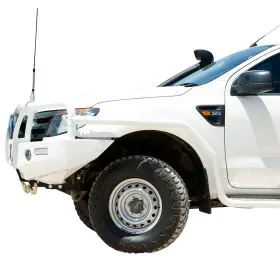 TJM SIDE BAR MODULAR STEEL SAT BLACK 63MM