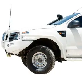 TJM SIDE BAR MODULAR STEEL SAT BLACK 63MM