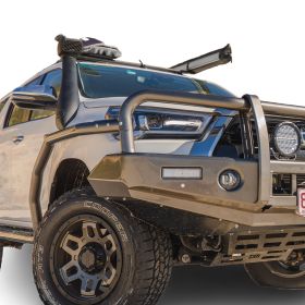 TJM SIDE BAR MODULAR STEEL SAT BLACK 63MM