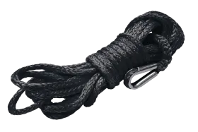BLACK WINCH ROPE SYNTHETIC 9.5MM