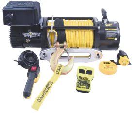 TJM TORQ WINCH 9500LB INC YELLOW SYNTHETIC ROPE