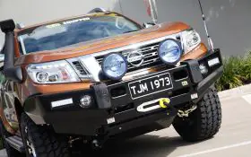 TJM FRONTIER BULL BAR BLACK STEEL