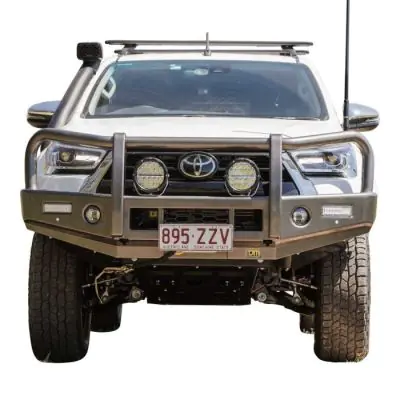 TJM OUTBACK BULL BAR BLACK STEEL