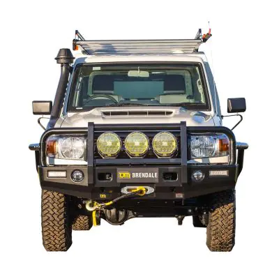 TJM OUTBACK BULL BAR BLACK STEEL