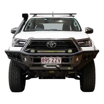 TJM CHASER BULL BAR BLACK STEEL