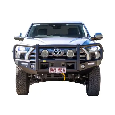 TJM OUTBACK BULL BAR BLACK STEEL