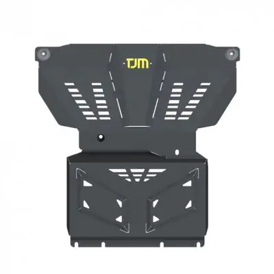 TJM UNDERBODY GUARD FRONT & SUMP STEEL BLACK