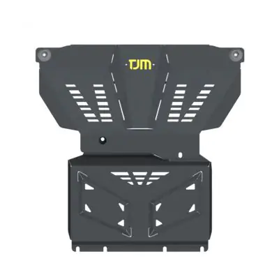 TJM UNDERBODY GUARD FRONT & SUMP STEEL BLACK