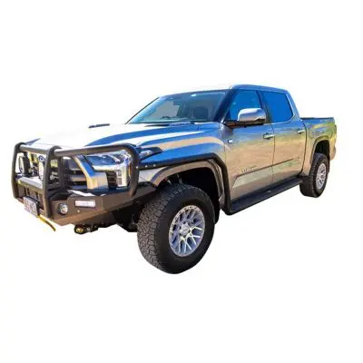 TJM SIDE STEPS MODULAR STEEL TEX BLACK 63MM